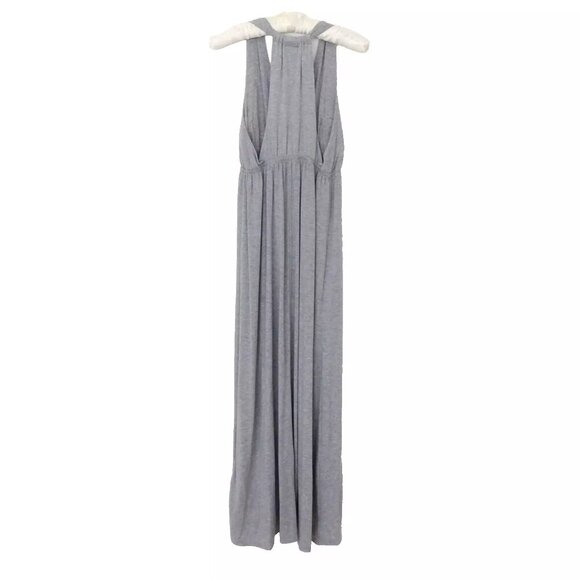 Mon Amie Gray Halter Maxi Dress Size Medium - Picture 4 of 6